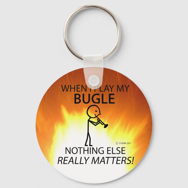Bugle Nothing Else Matters Key Ring (Front)