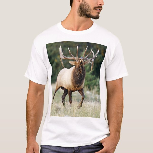Bugleing Elk 3, "Call of the Wild" T-Shirt (Front)