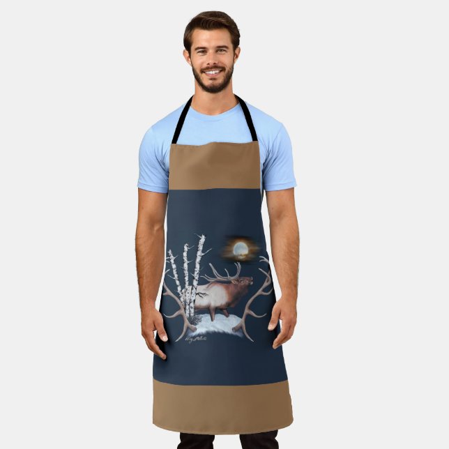 Bugling Bull Elk Apron (Worn)