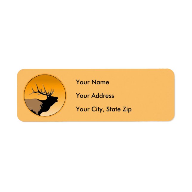 Bugling Bull Elk at Sunset Original Wildlife Art (Front)