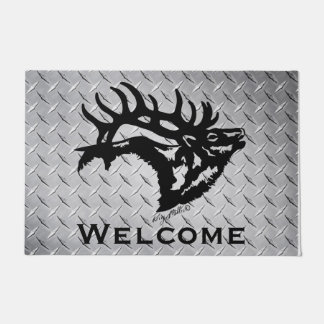 Bugling Bull Elk Doormat