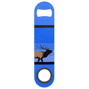 Bugling Elk in Winter  - Original Wildlife Art