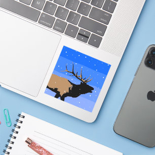 Bugling Elk in Winter  - Original Wildlife Art