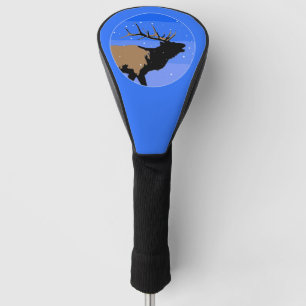 Bugling Elk in Winter - Original Wildlife Art Golf Head Cover