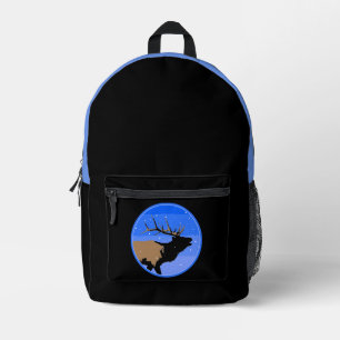 Bugling Elk in Winter - Original Wildlife Art Printed Backpack