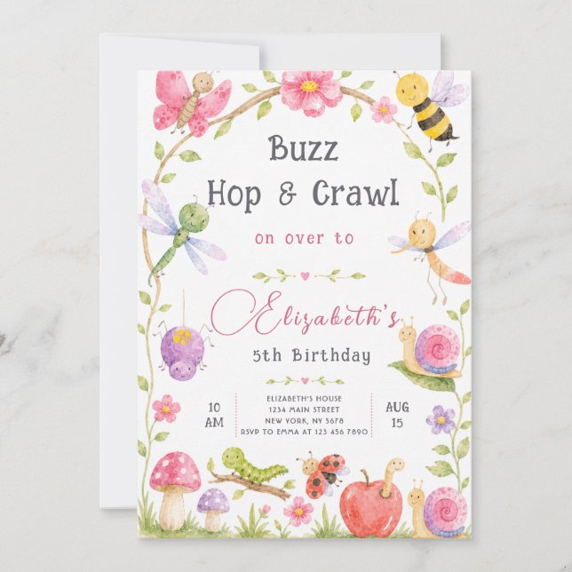 Bugs 3 Birthday Invitation (Front)