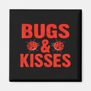 Bugs & Kisses Hugs Ladybugs Valentines Day Lov Magnet