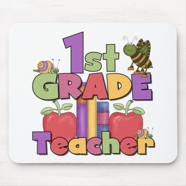 Bugs and Apples 1st Grade Mouse Pad (Front)
