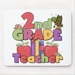Bugs and Apples 2nd Grade Tshirts and gifts Mouse Pad