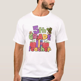 Bugs and Apples 5th Grade Teacher T-Shirt