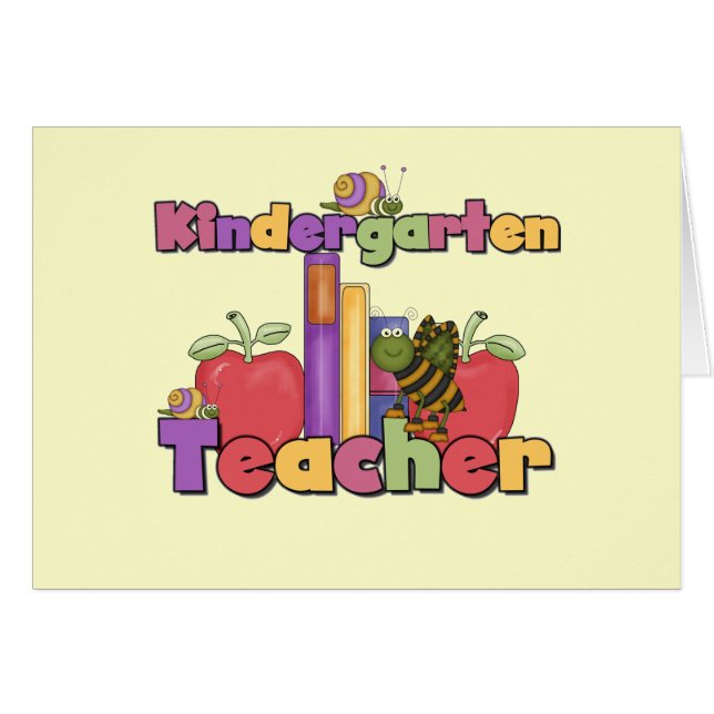 Bugs and Apples Kindergarten Teacher (Front Horizontal)