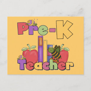 Bugs and Apples Pre-K Teacher Postcard