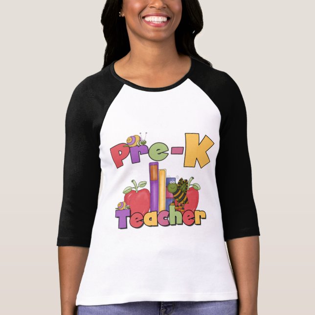 Bugs and Apples Pre-K Teacher Tshirts and Gifts (Front)