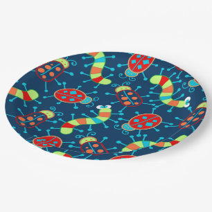 Bugs and beetles paper plate