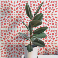 Bugs and Beetles Pattern Red on Blue