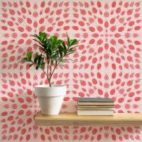 Bugs and Beetles Pattern Red on Pink