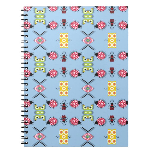 Bugs and Butterflies Spiral Notebook (Front)