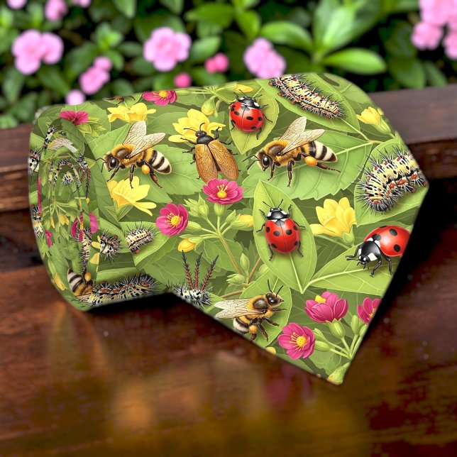 Bugs and Insects Pattern Custom Necktie (Creator Uploaded)