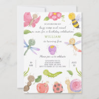 Bugs Birthday Invitation