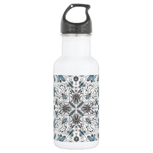 Bugs, black and blue 532 ml water bottle