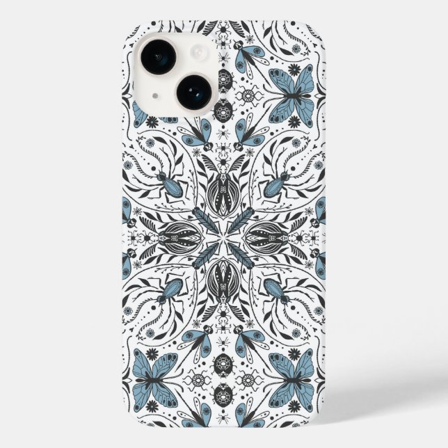 Bugs, black and blue Case-Mate iPhone case (Back)