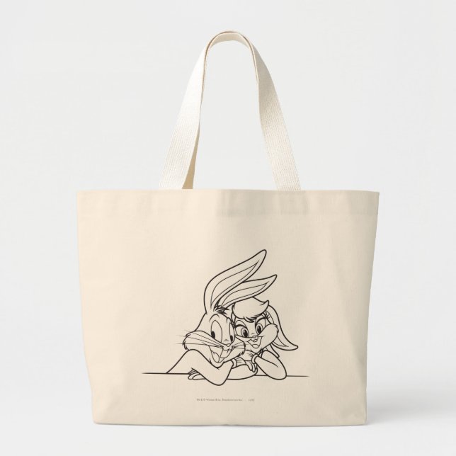 BUGS BUNNY™ and Lola Bunny 3 Large Tote Bag (Front)