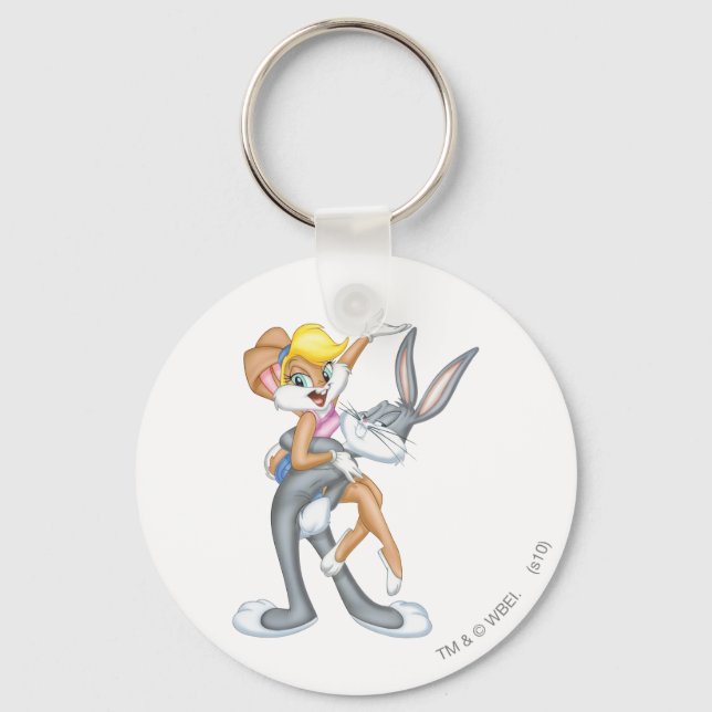 BUGS BUNNY™ and Lola Bunny Key Ring (Front)