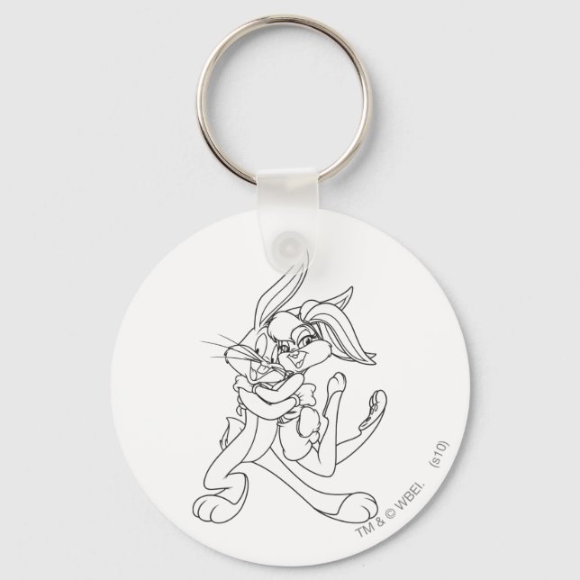 BUGS BUNNY™ and Lola Bunny Key Ring (Front)