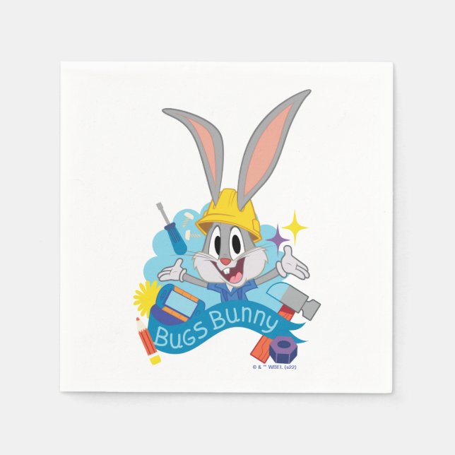 BUGS BUNNY BUILDERS™| BUGS BUNNY™ Character Art Napkin (Front)