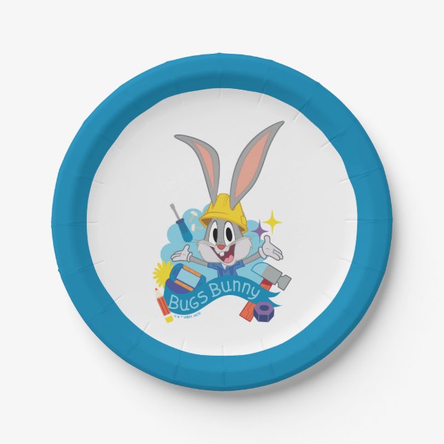BUGS BUNNY BUILDERS™| BUGS BUNNY™ Character Art Paper Plate (Front)