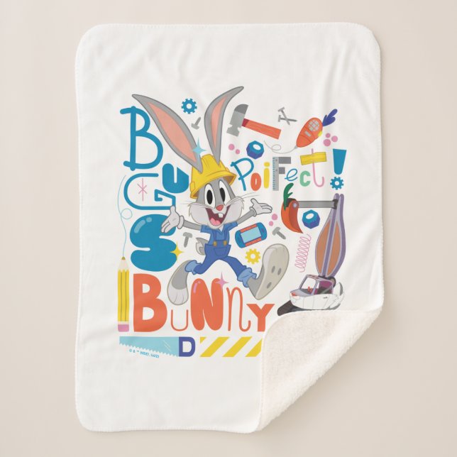 BUGS BUNNY BUILDERS™| BUGS BUNNY™ Work Tools Sherpa Blanket (Front)
