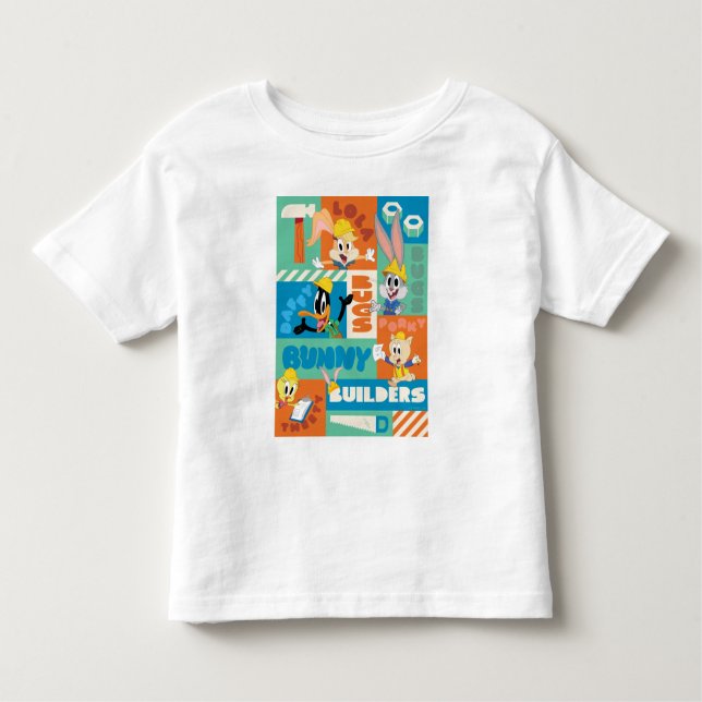 BUGS BUNNY BUILDERS™| Character Grid Pattern Toddler T-Shirt (Front)
