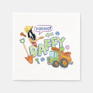 BUGS BUNNY BUILDERS™  DAFFY DUCK™ Sketch Art Napkin