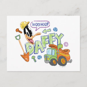 BUGS BUNNY BUILDERS™  DAFFY DUCK™ Sketch Art Postcard