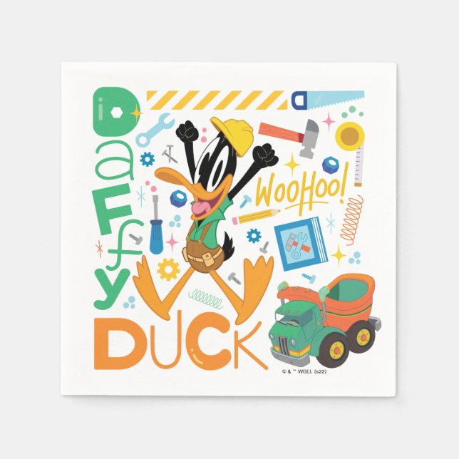 BUGS BUNNY BUILDERS™| DAFFY DUCK™ Work Tools Napkin (Front)