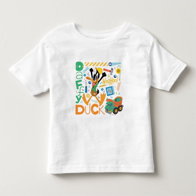 BUGS BUNNY BUILDERS™| DAFFY DUCK™ Work Tools Toddler T-Shirt (Front)