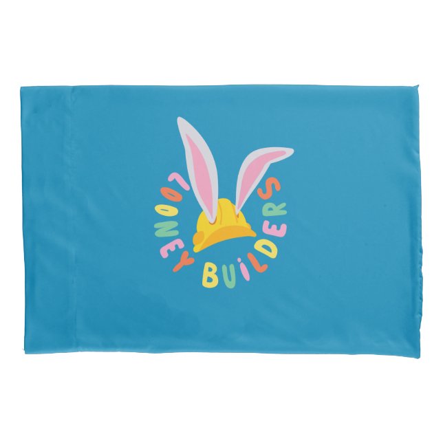 BUGS BUNNY BUILDERS™| Hard Hat Circle Logo Pillowcase (Front)