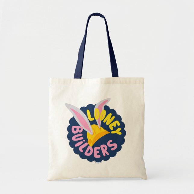BUGS BUNNY BUILDERS™| Hard Hat Scalloped Logo Tote Bag (Front)