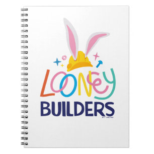 BUGS BUNNY BUILDERS™ Hard Hat Stacked Logo Notebook