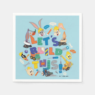 BUGS BUNNY BUILDERS™  "Let's Build This" Collage Napkin