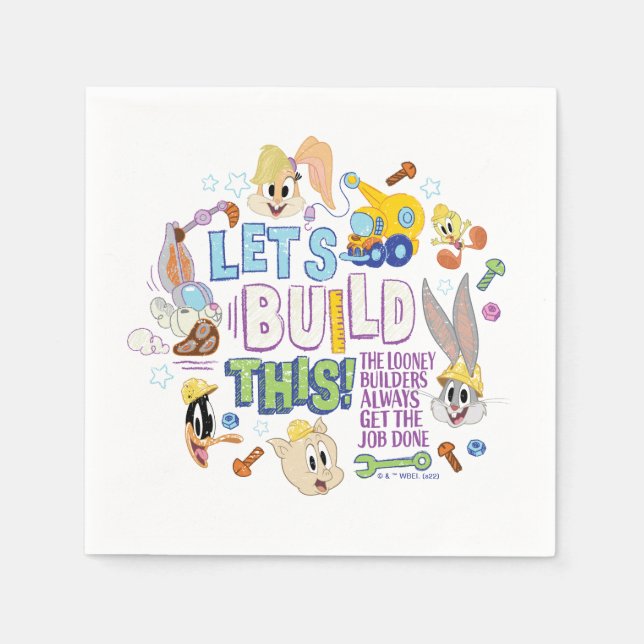 BUGS BUNNY BUILDERS™| "Let's Build This" Sketch Napkin (Front)