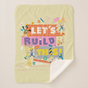 BUGS BUNNY BUILDERS™  "Let's Build This" Work Site Sherpa Blanket