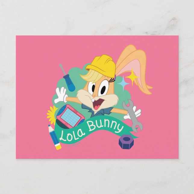 BUGS BUNNY BUILDERS™| Lola Bunny Character Graphic Postcard (Front)