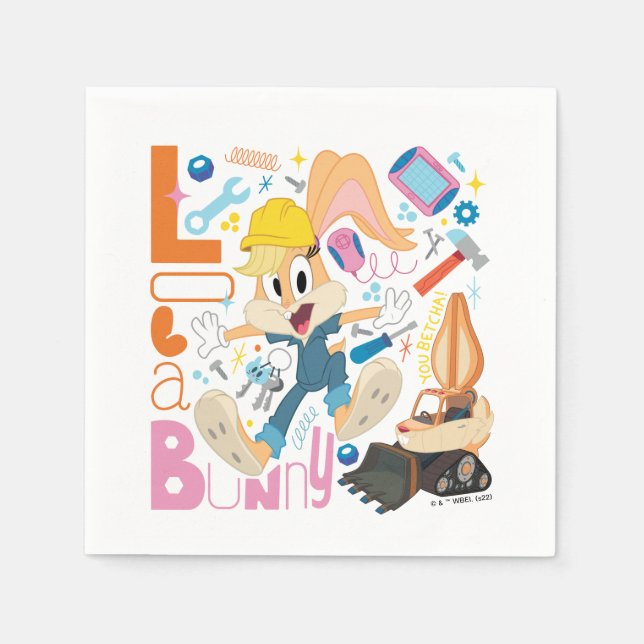 BUGS BUNNY BUILDERS™| Lola Bunny Work Tools Napkin (Front)