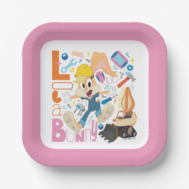 BUGS BUNNY BUILDERS™| Lola Bunny Work Tools Paper Plate (Front)
