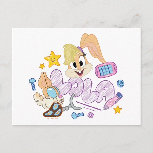 BUGS BUNNY BUILDERS™| Lola Sketch Art Postcard (Front)