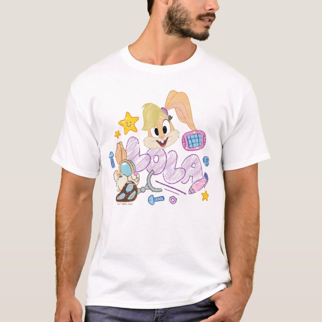 BUGS BUNNY BUILDERS™| Lola Sketch Art T-Shirt (Front)