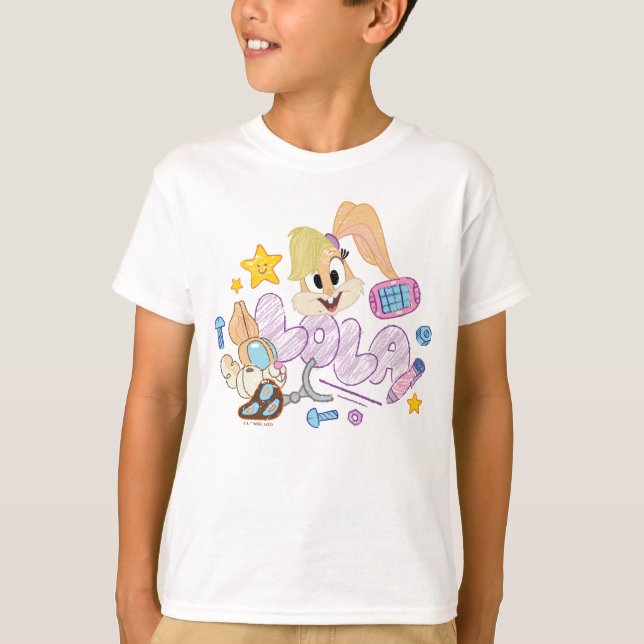 BUGS BUNNY BUILDERS™| Lola Sketch Art T-Shirt (Front)
