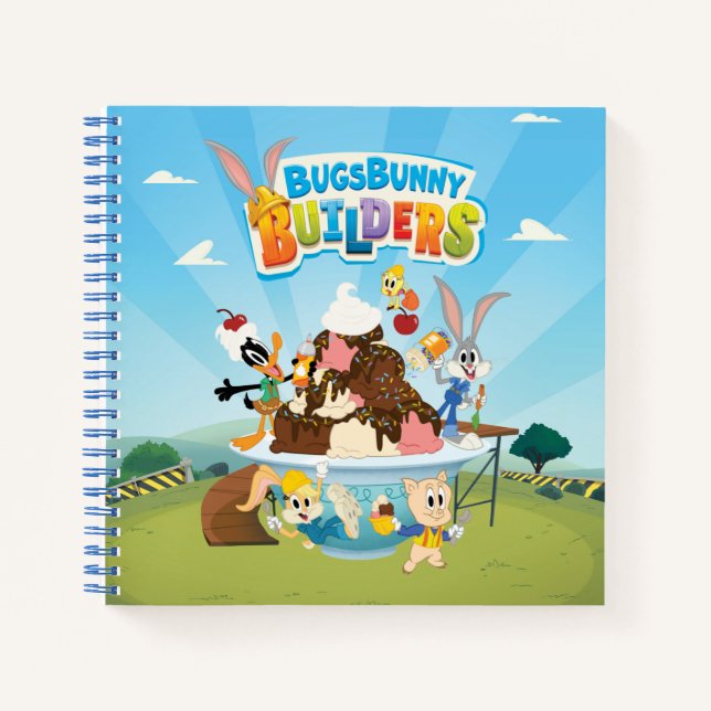 BUGS BUNNY BUILDERS™| Looney Builders Ice Cream Notebook (Front)