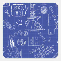 BUGS BUNNY BUILDERS™| Sketch Blueprint Pattern